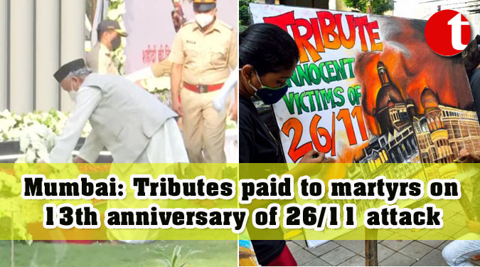 Mumbai: Tributes paid to martyrs on 13th anniversary of 26/11 attack