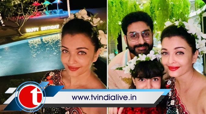 Aishwarya shares a glimpse from her b’day featuring Abhishek, Aaradhya