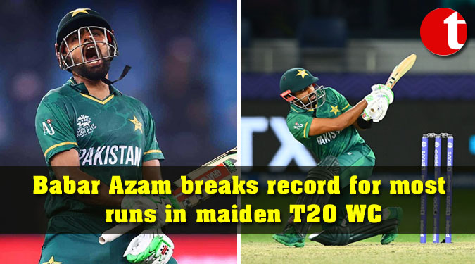Babar Azam breaks record for most runs in maiden T20 WC