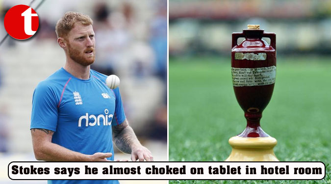 Stokes says he almost choked on tablet in hotel room
