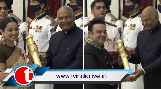 Bollywood’s day out at Padma Awards: KJo, Kangana, Adnan, Ekta share their joy