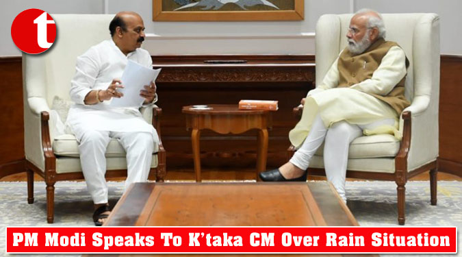 PM Modi Speaks To K’taka CM Over Rain Situation