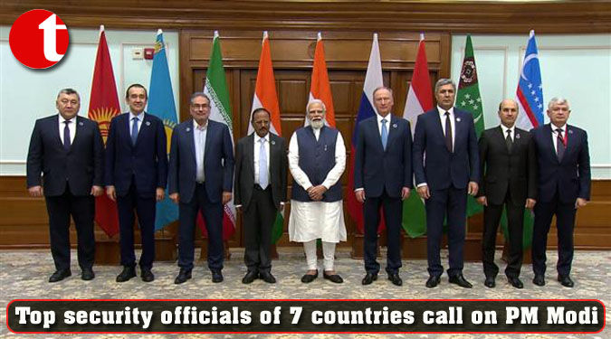 Top security officials of 7 countries call on PM Modi