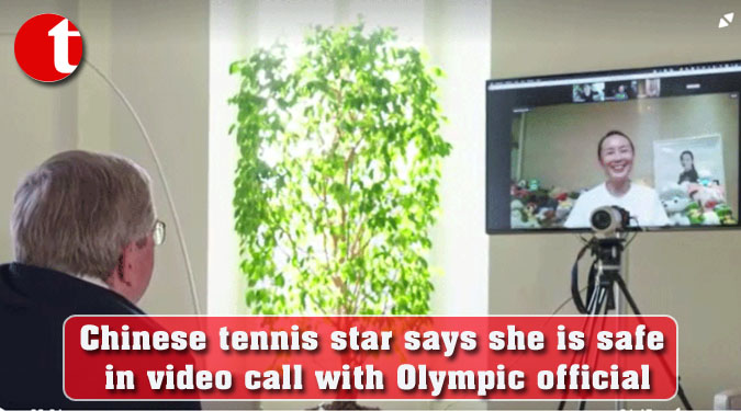 Chinese tennis star says she is safe in video call with Olympic official
