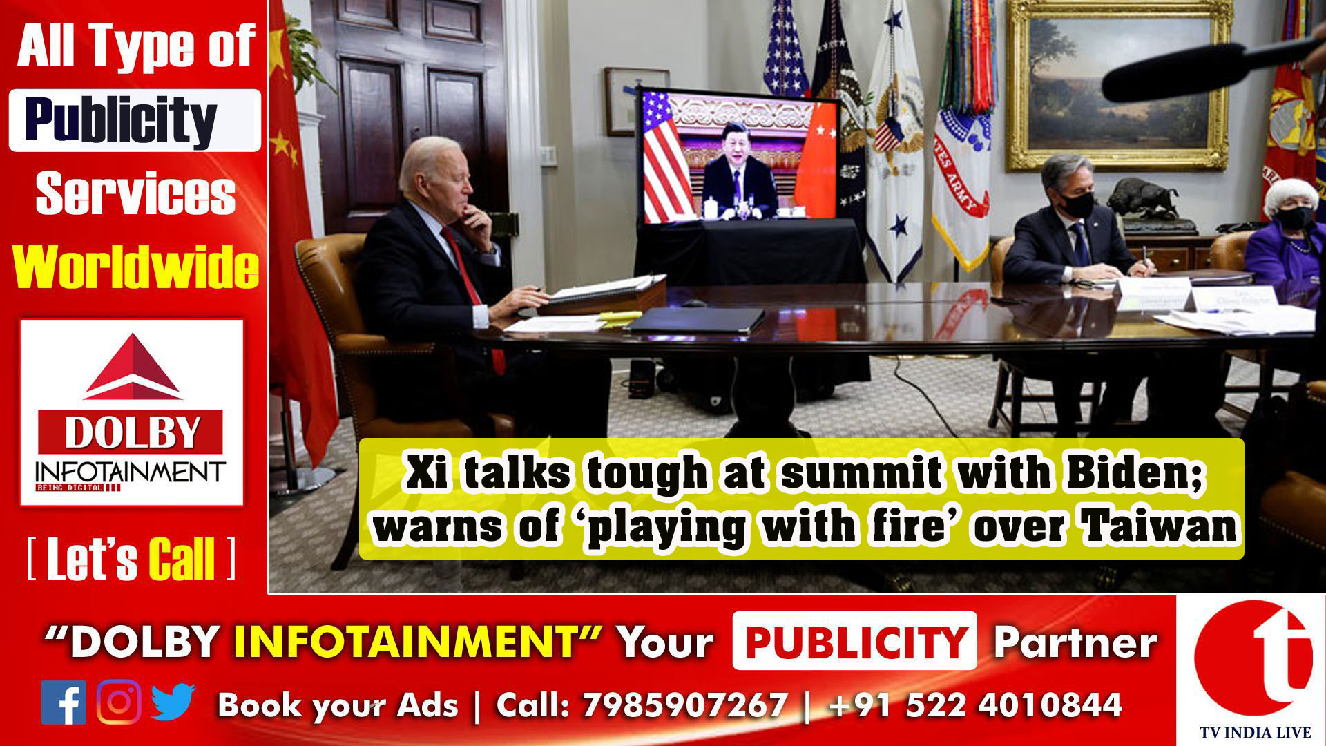 Xi talks tough at summit with Biden; warns of ‘playing with fire’ over Taiwan