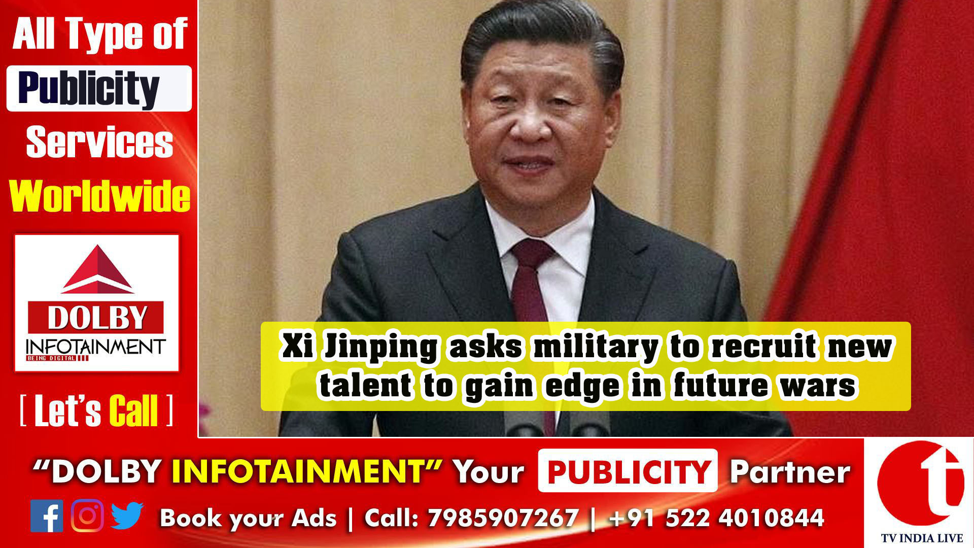 Xi Jinping asks military to recruit new talent to gain edge in future wars