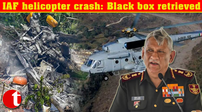 IAF helicopter crash: Black box retrieved