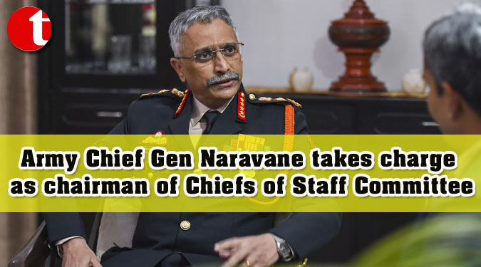 Army Chief Gen Naravane takes charge as chairman of Chiefs of Staff Committee