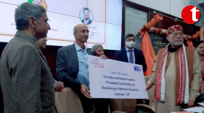 75 Bedded COVID Facility at KGMU Lucknow Inaugurated as Part of LG Electronics CSR Initiative