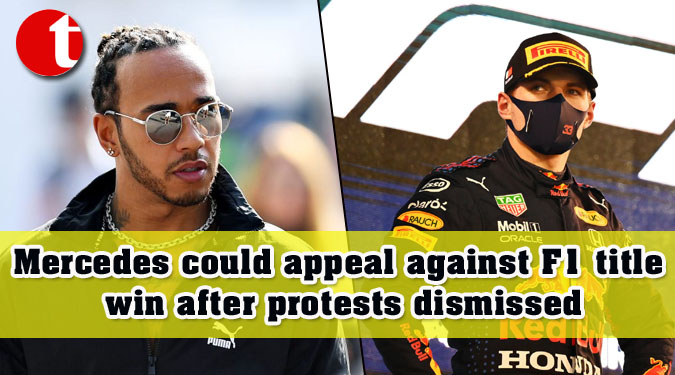 Mercedes could appeal against F1 title win after protests dismissed