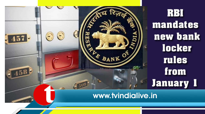 RBI mandates new bank locker rules from January 1