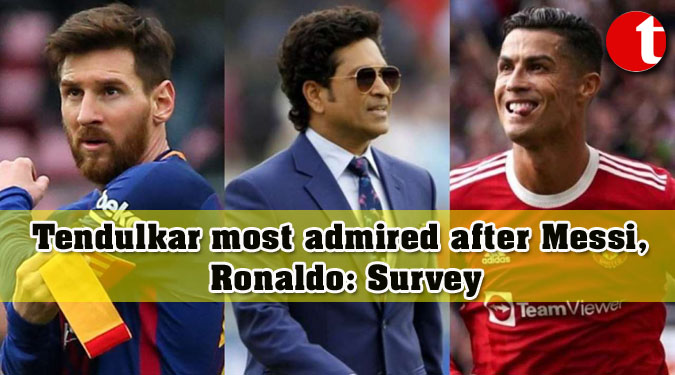 Tendulkar most admired after Messi, Ronaldo: Survey
