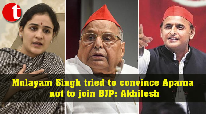 Mulayam Singh tried to convince Aparna not to join BJP: Akhilesh