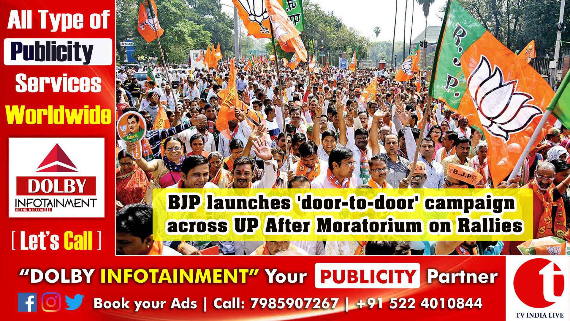 BJP launches 'door-to-door' campaign across UP After Moratorium on Rallies