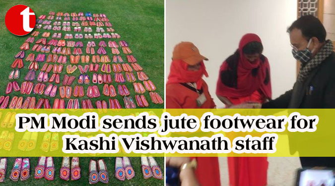 PM Modi sends jute footwear for Kashi Vishwanath staff