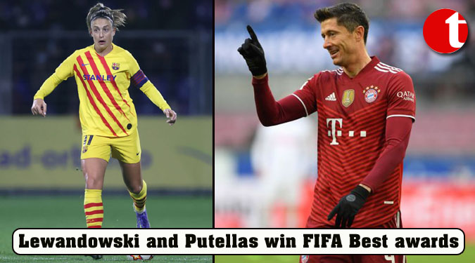 Lewandowski and Putellas win FIFA Best awards