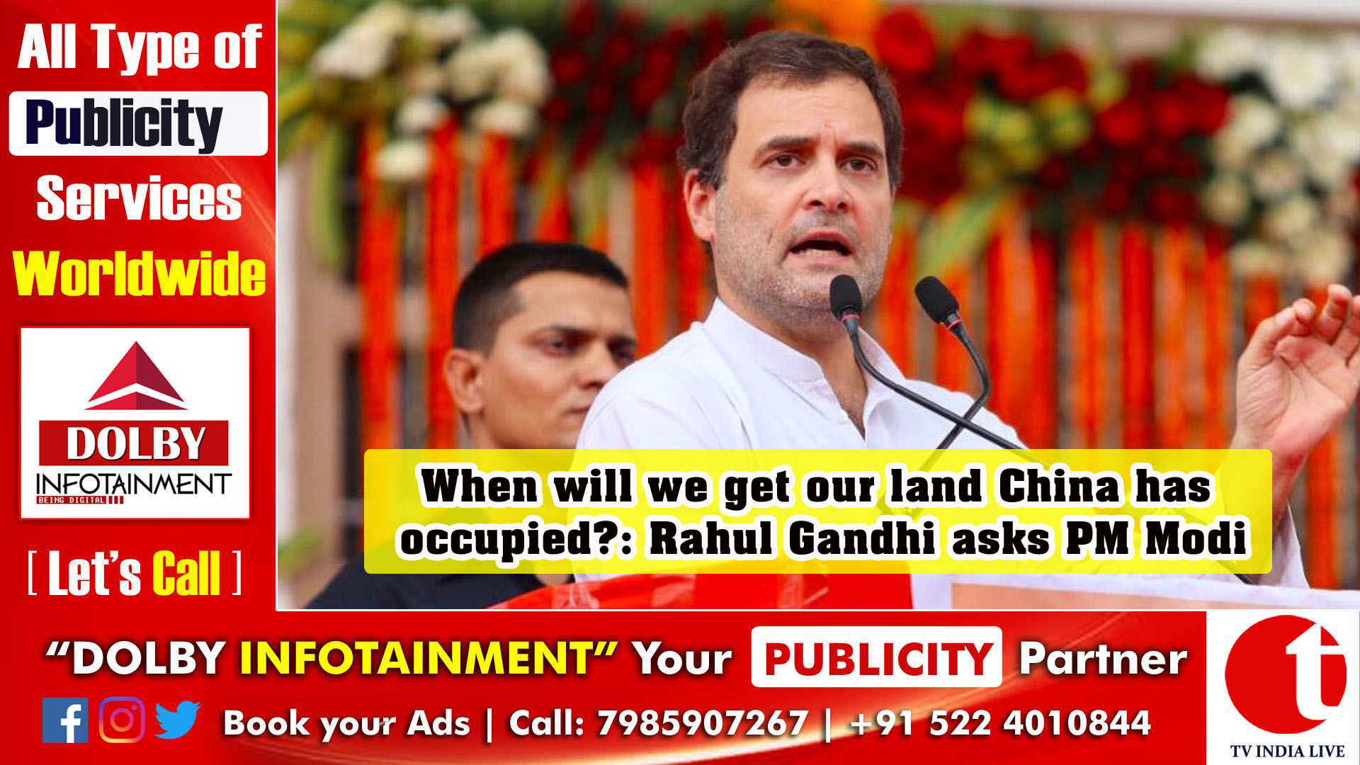 When will we get our land China has occupied?: Rahul Gandhi asks PM Modi