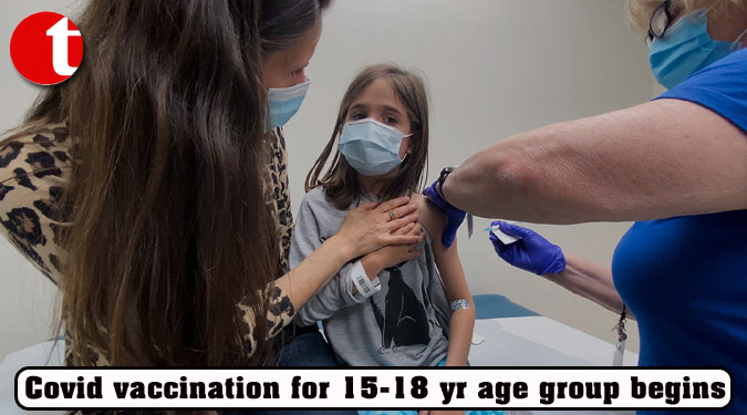 Covid vaccination for 15-18 yr age group begins