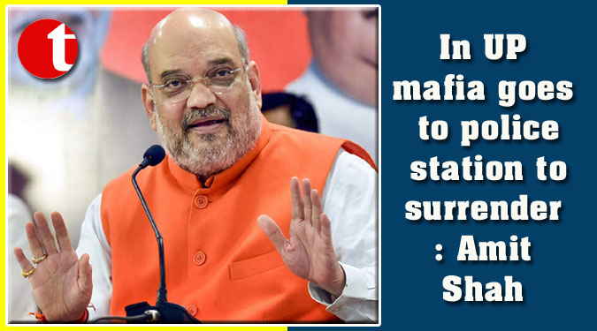 In UP mafia goes to police station to surrender: Amit Shah