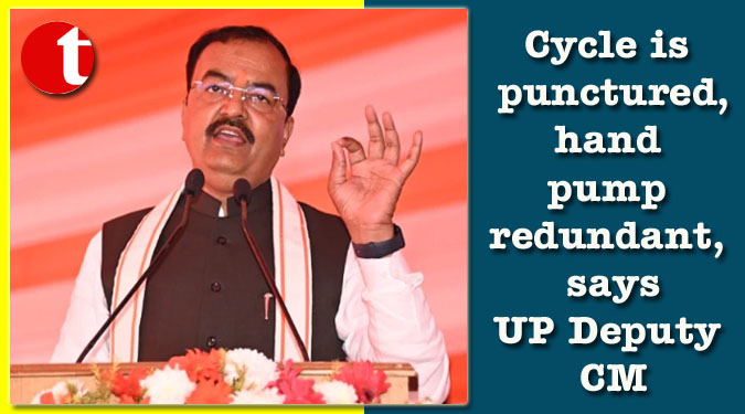 Cycle is punctured, hand pump redundant, says UP Deputy CM