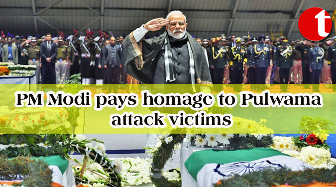 PM Modi pays homage to Pulwama attack victims