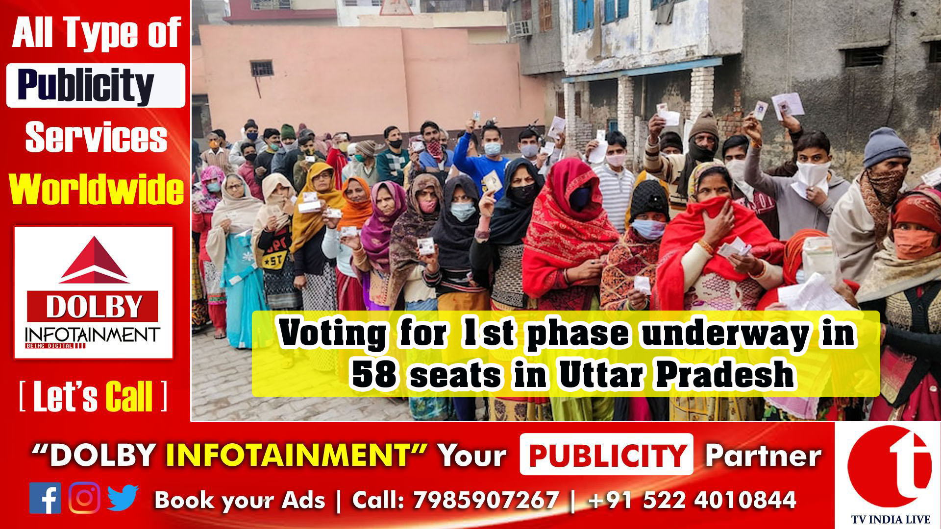 Voting for 1st phase underway in 58 seats in Uttar Pradesh