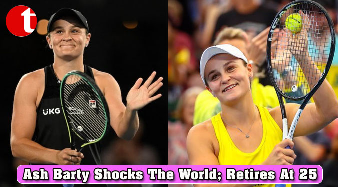 Player Ash Barty Shocks The World; Retires At 25