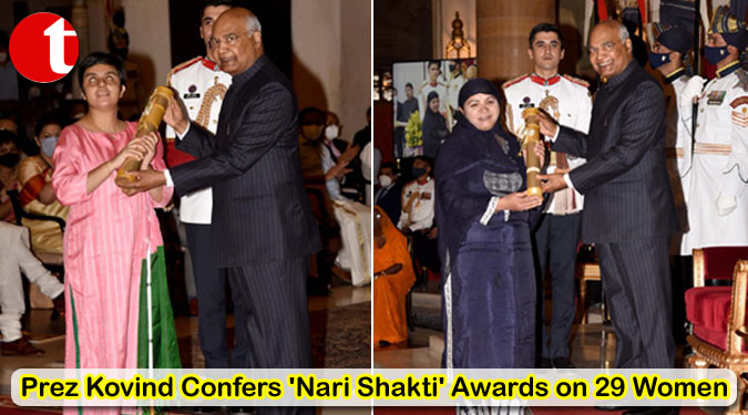 Prez Kovind Confers ‘Nari Shakti’ Awards on 29 Women