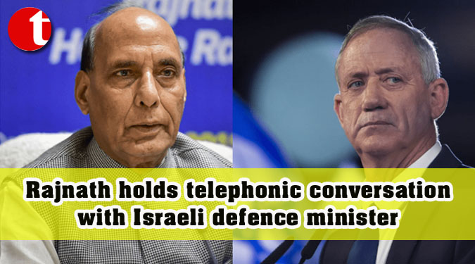 Rajnath holds telephonic conversation with Israeli defence minister