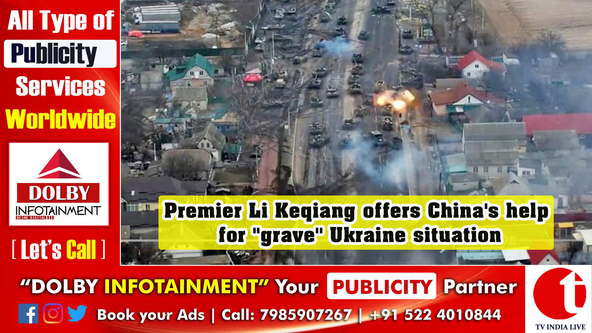 Premier Li Keqiang offers China's help for ''grave'' Ukraine situation