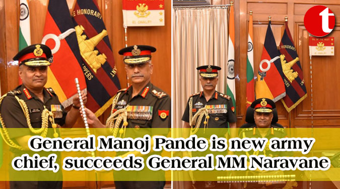 General Manoj Pande is new army chief, succeeds General MM Naravane