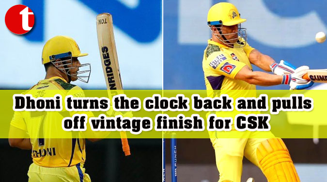 Dhoni turns the clock back and pulls off vintage finish for CSK