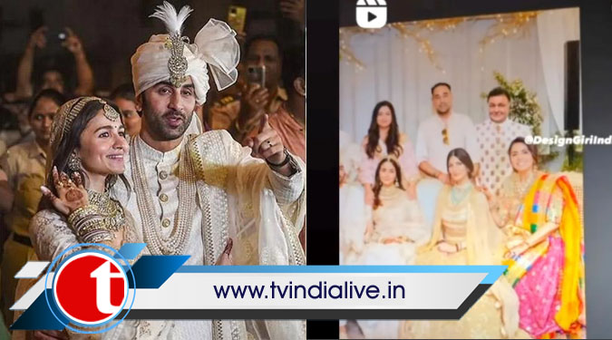 Neetu shares fan art incorporating Rishi Kapoor in Ranbir-Alia wedding pic