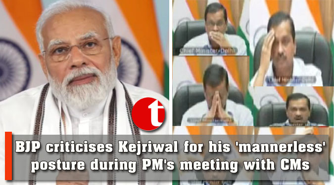 BJP criticises Kejriwal for his 'mannerless' posture during PM's meeting with CMs