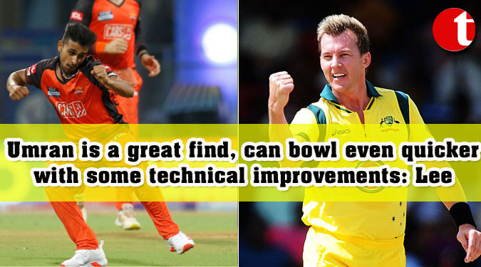 Umran is a great find, can bowl even quicker with some technical improvements: Lee