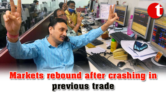 Markets rebound after crashing in previous trade