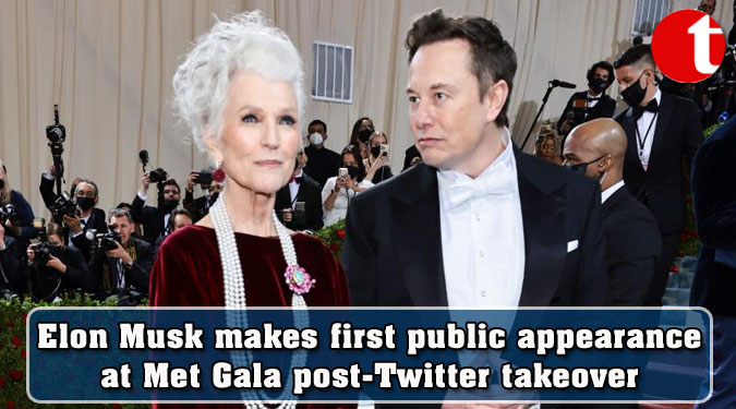 Elon Musk makes first public appearance at Met Gala post-Twitter takeover