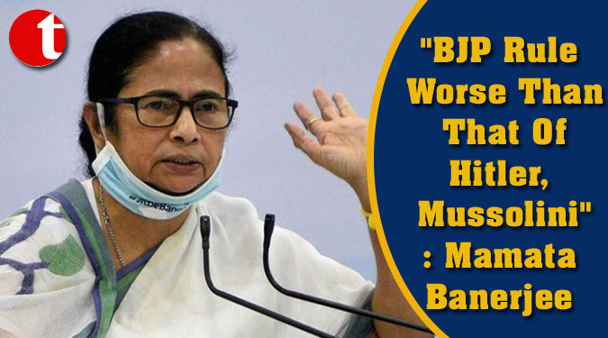 "BJP Rule Worse Than That Of Hitler, Mussolini": Mamata Banerjee