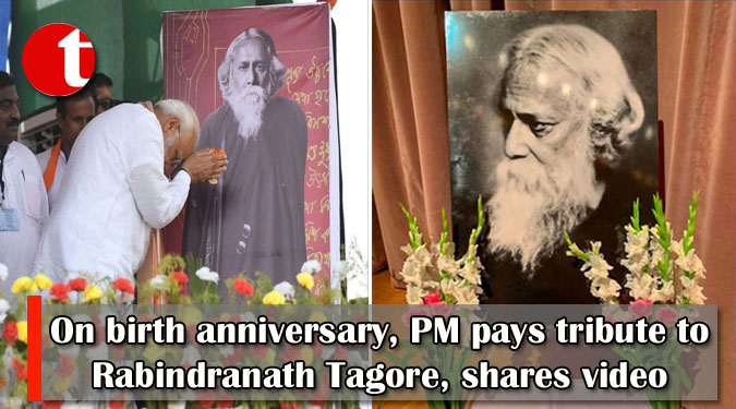 On birth anniversary, PM pays tribute to Rabindranath Tagore, shares video