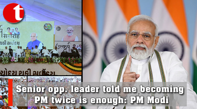 Senior opposition leader told me becoming PM twice is enough: PM Modi