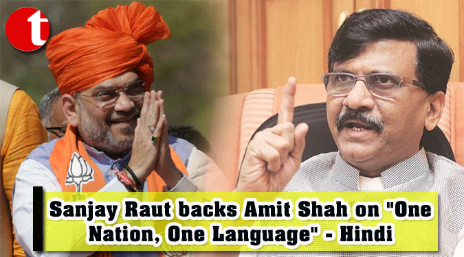 Sanjay Raut backs Amit Shah on "One Nation, One Language" - Hindi