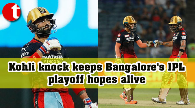 Kohli knock keeps Bangalore's IPL playoff hopes alive