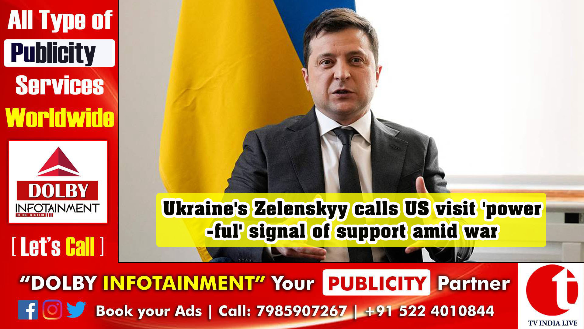 Ukraine's Zelenskyy calls US visit 'powerful' signal of support amid war