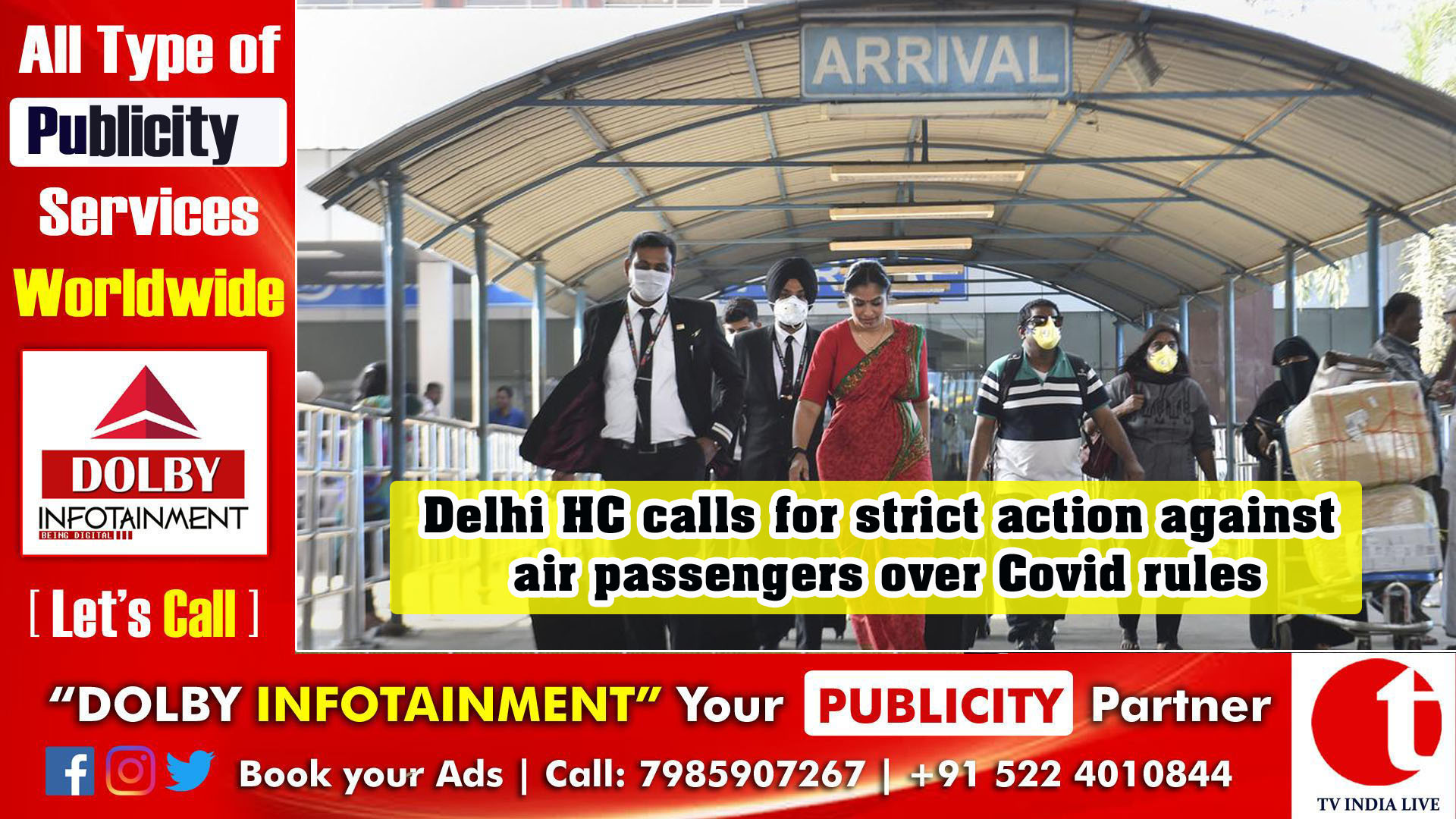 Delhi HC calls for strict action against air passengers over Covid rules