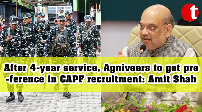 After 4-year service, Agniveers to get preference in CAPF recruitment: Amit Shah