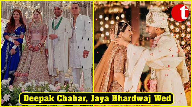Deepak Chahar, Jaya Bhardwaj Wed