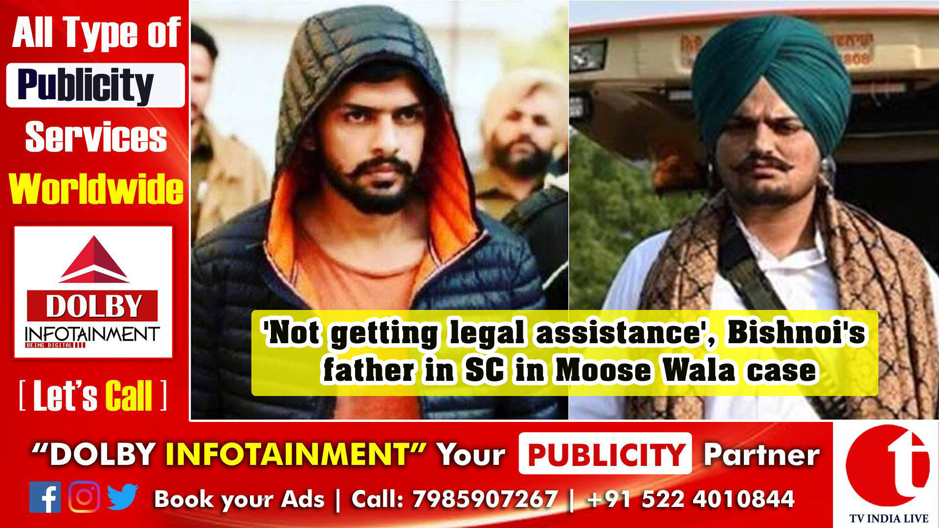 'Not getting legal assistance', Bishnoi's father in SC in Moose Wala case