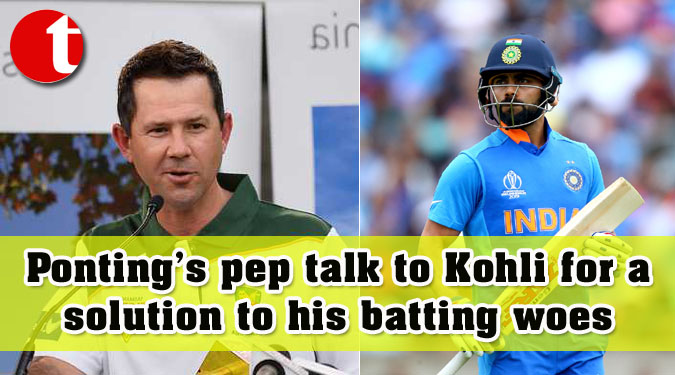 Ponting’s pep talk to Kohli for a solution to his batting woes