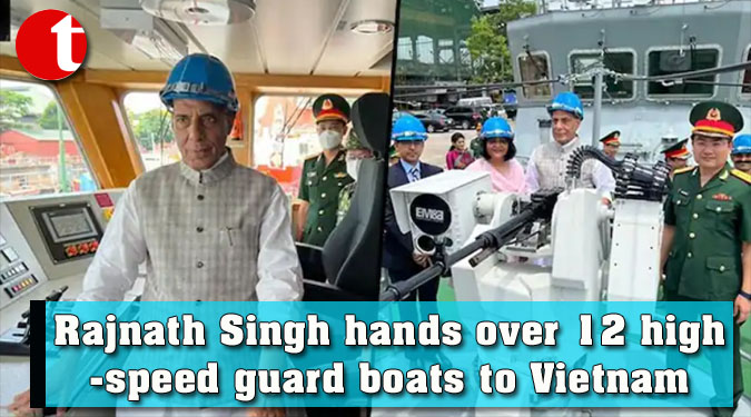 Rajnath Singh hands over 12 high-speed guard boats to Vietnam
