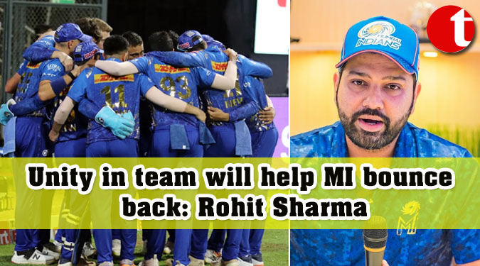 Unity in team will help MI bounce back: Rohit Sharma